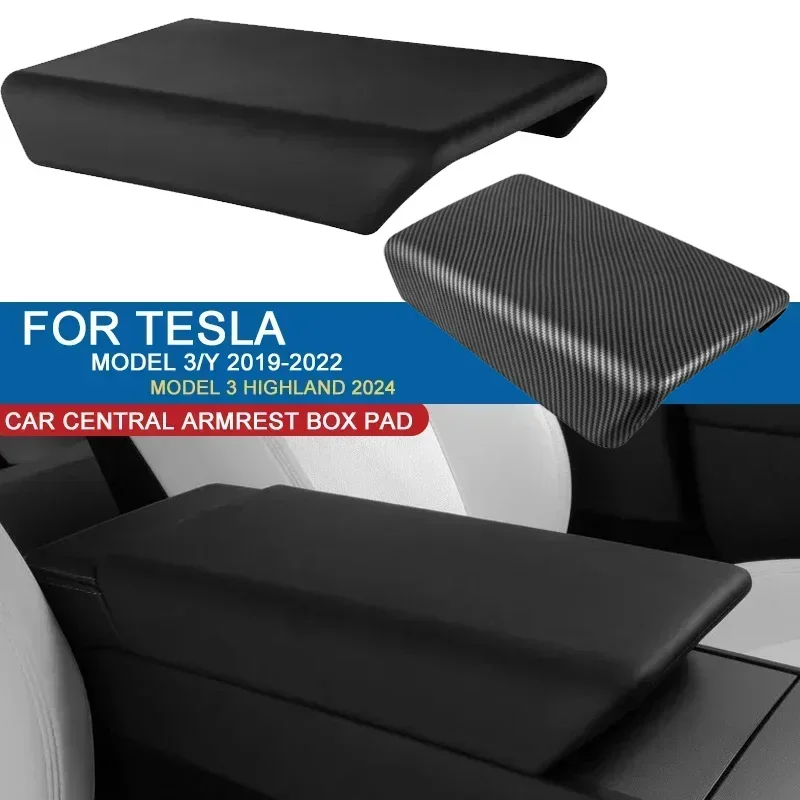 Für Tesla Modell 3/y 2014-2018 Modell 3 Highland 2019 tpe Softcase Auto Mittel konsole Armlehnen deckel Auto Zentral armlehne Box Pad