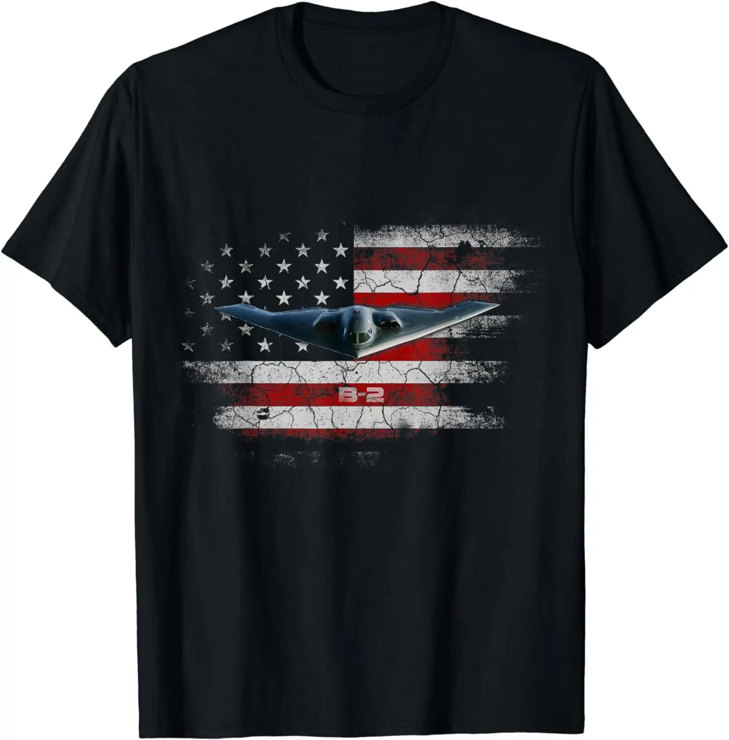 NEW LIMITED B-2 Spirit Bomber Jet Plane US Flag Pilot Veteran Tee T-Shirt S-3XL