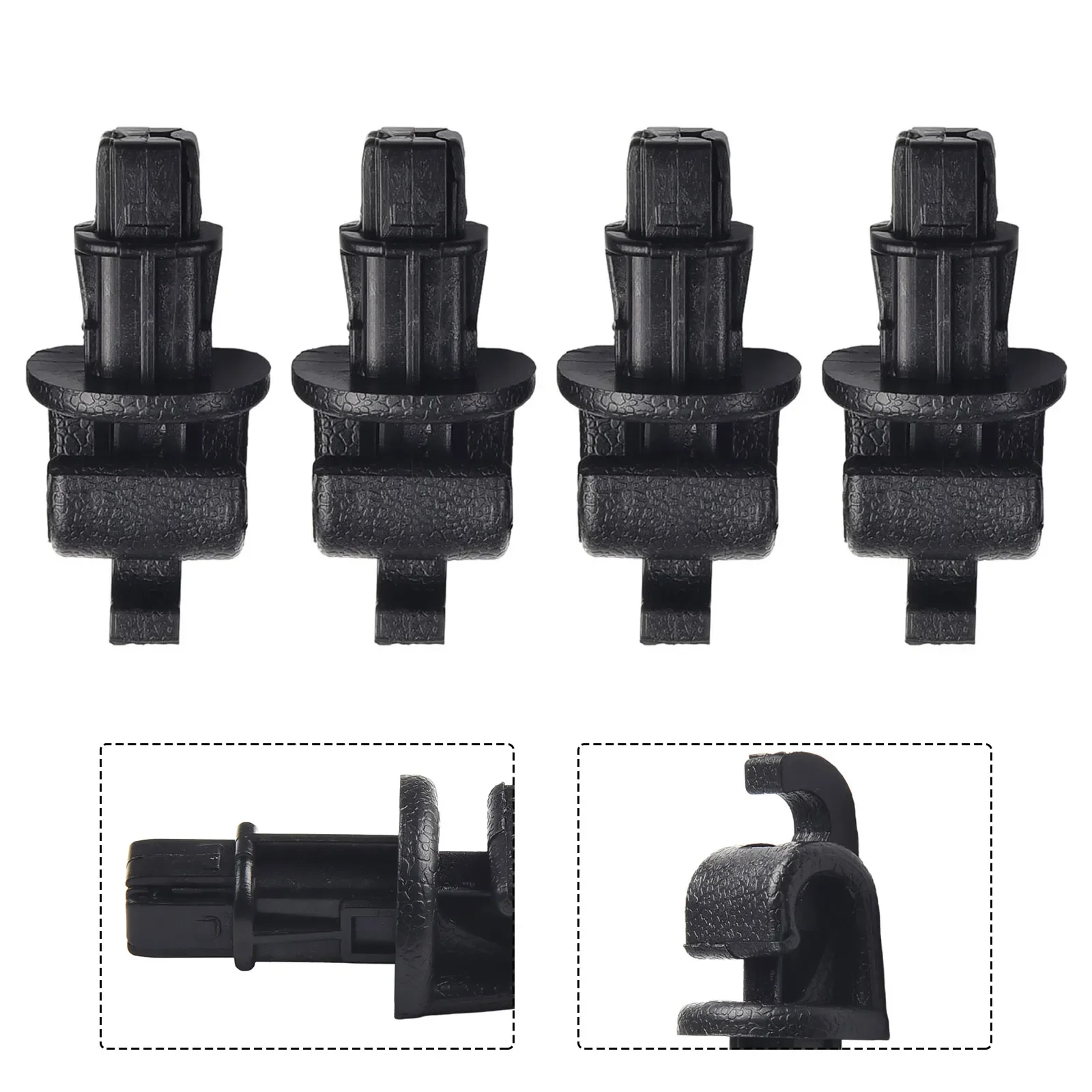 

4Pcs/set Sun Shade Hook Clip Kit FOR Honda Odyssey 2005-2010 Sliding Door Black Shade Hook Clip Replacement Auto Parts