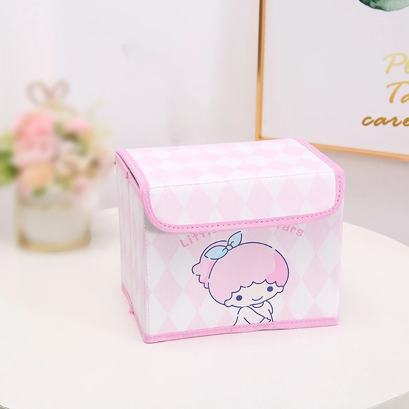 Anime Sanrio Cinnamoroll Kuromi My Melody Cute Cosmetic Organizer Cartoon Desktop Clutter Box compleanno regalo di natale per amico