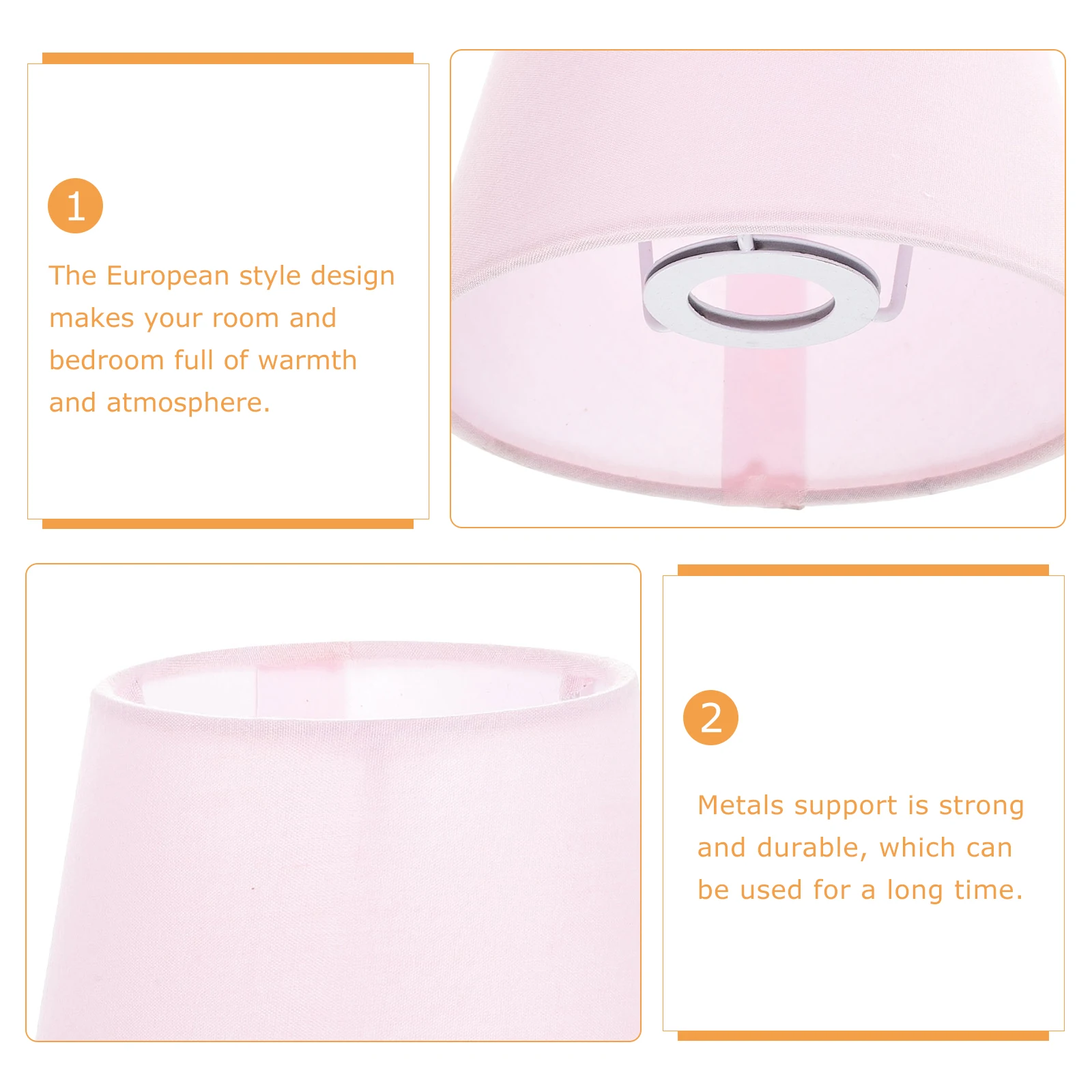 

Pendant Lamp Shade Fabric Drum Light Cover Decorative Bedroom Wall Lampshade For Ceiling Chandelier Living Room Light Fixture