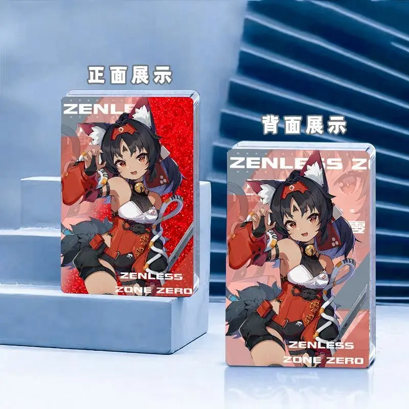 Anime Zenless Zone Zero Nekomiya Mana Ellen Joe Qing Yi Cosplay Quicksand Mahjong Acrylic Brick Stand Figure Halloween Xmas Gift