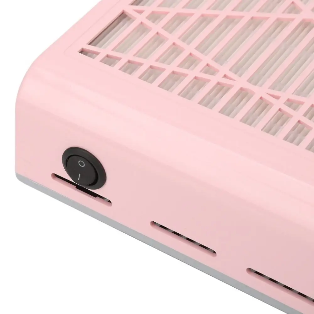 Durable 80W Nail Vacuum Cleaner Manicure Tool US Plug Nail Dust Collector Dust Collecto Nail Dust Suction for Home Use