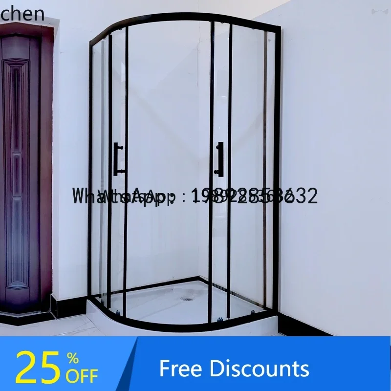 simple shower room bath bath bathroom glass arc fan simple screen shower room vintage home decor