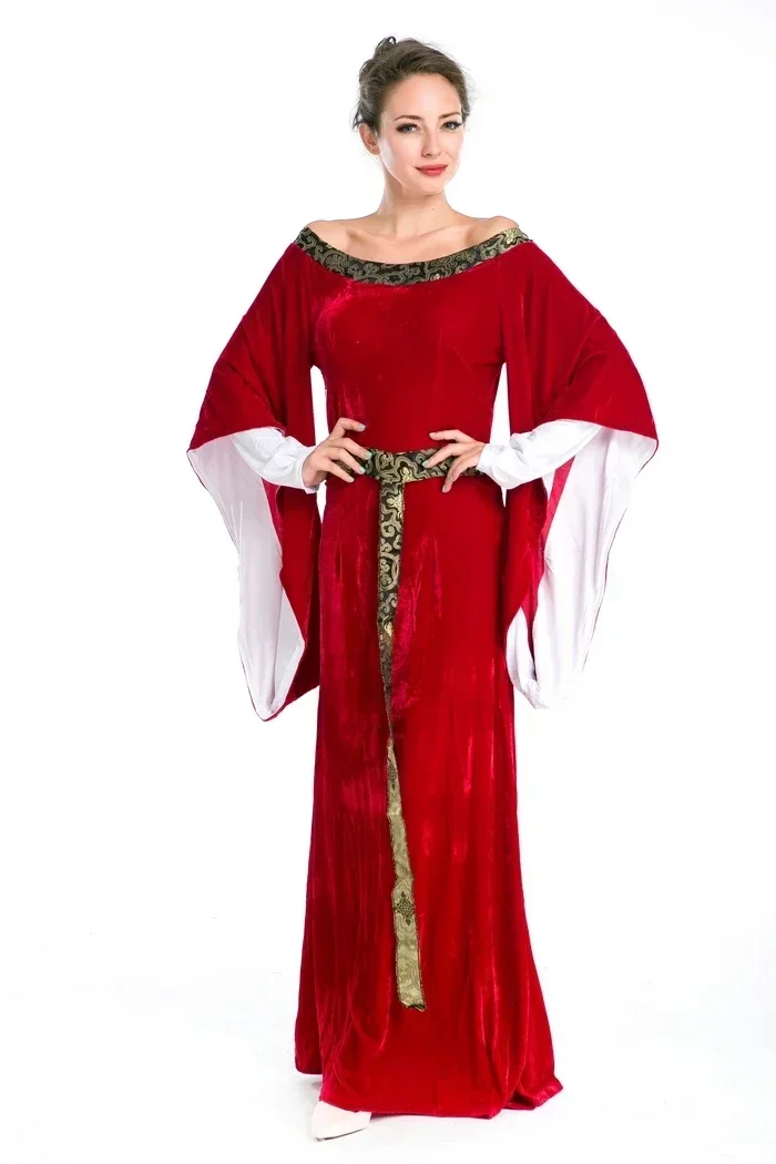 

Costume Dress Princess Cosplay Costume Fancy Dress Halloween Clothing Red Outfit Women Girls Party Fantasy Custom