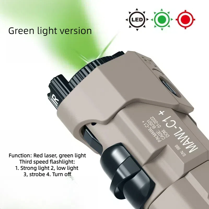 Tactical PEQ A2 MAWL C1 torcia Laser fittizia scatola decorativa per armi softair nessuna funzione custodia per batteria adatta per la caccia 20mm