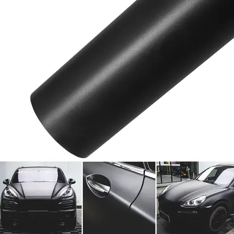 10 best sales matte black vinyl car wrap - №4