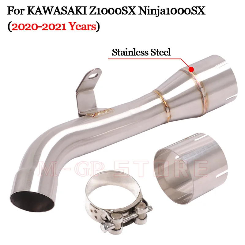 Slip On For KAWASAKI Ninja1000SX Z1000SX NINJA 1000SX 2020 2021 Motorcycle Exhaust Link Pipe Modified Escape Middle Link Pipe - view 6