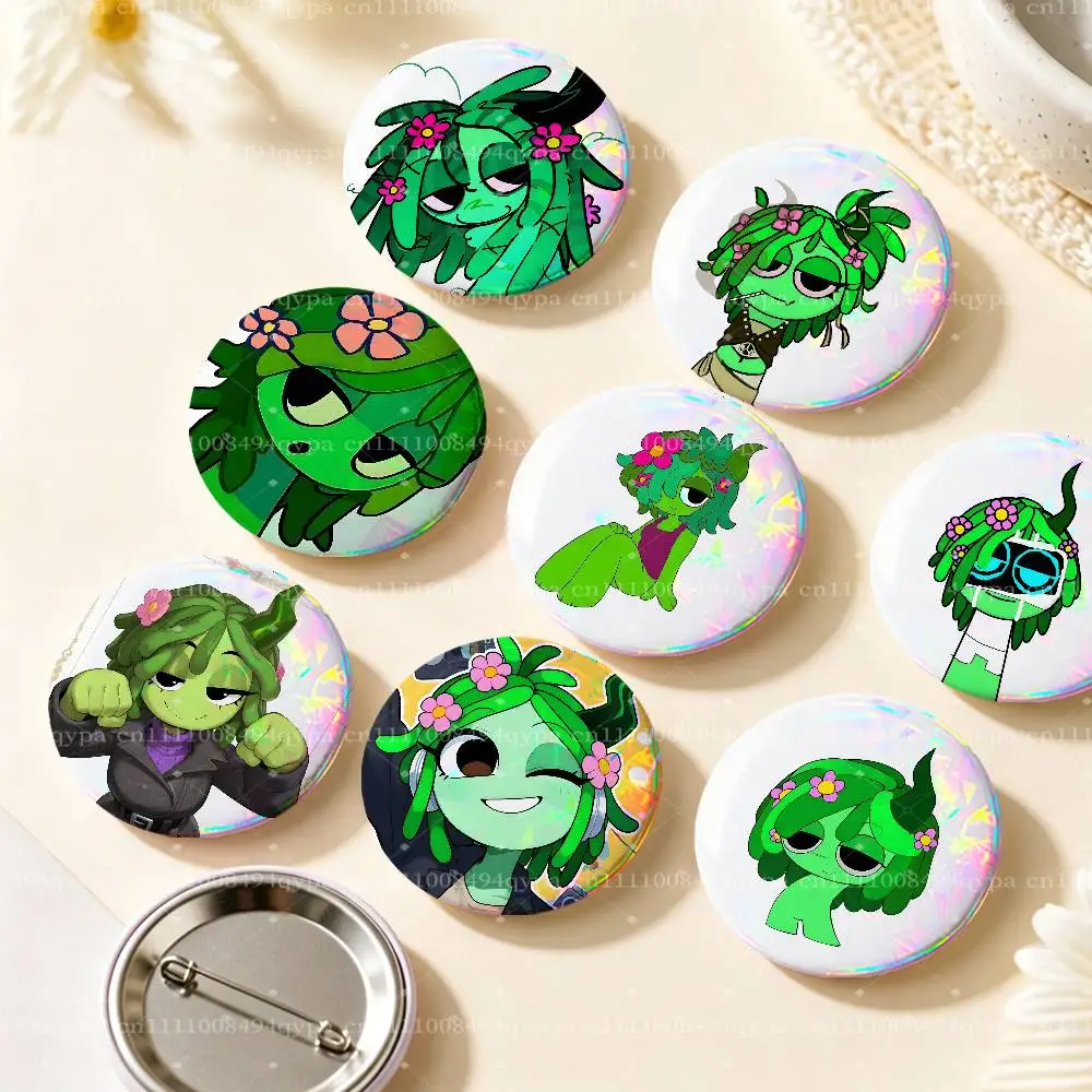 Vineria S-Sprunki Pin Buttons Round Badge for Clothes Bags Hats Pins Accessories Backpacks Tote Bags Unisex Outfit Decor