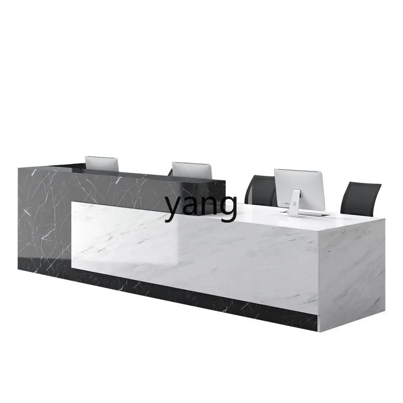 Lhh reception bar cashier simple modern beauty salon hotel consultation table baking paint