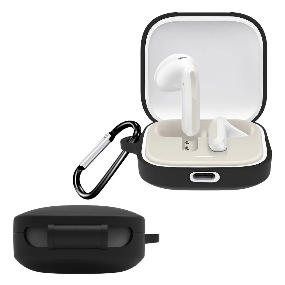 

CHONGJIZHE New Silicone Protective Case for Redmi Buds 6 Active Shockproof Anti-Scratch Cover Protector With Hook Housing Shell