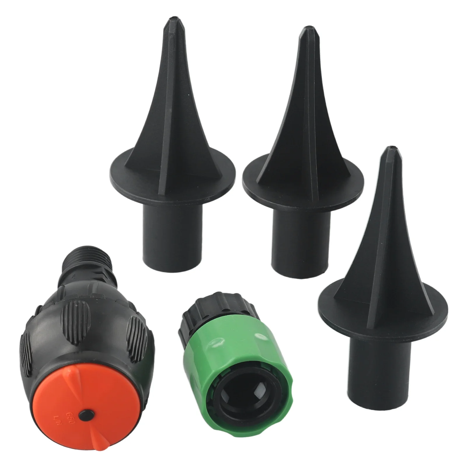 Stainless Steel and Plastic Rotating Tripod Sprinkler with 1/2 Inch Female Thread Connection for Standard Hoses