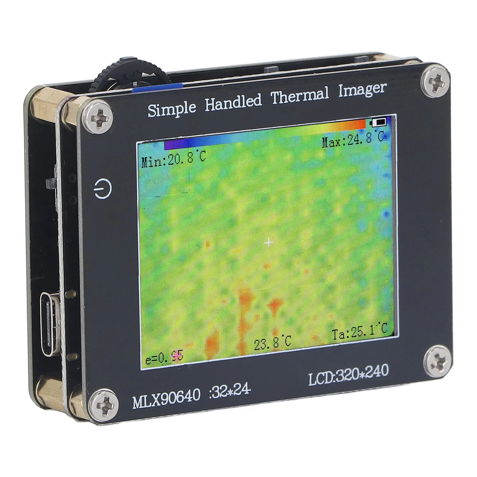 MLX90640 ESF-BAB Infrared Thermal Imager 24x32 IR Resolution 2inch LCD Display ‑ 40 ℃~300 ℃ Portable IR Thermal Imaging Camera