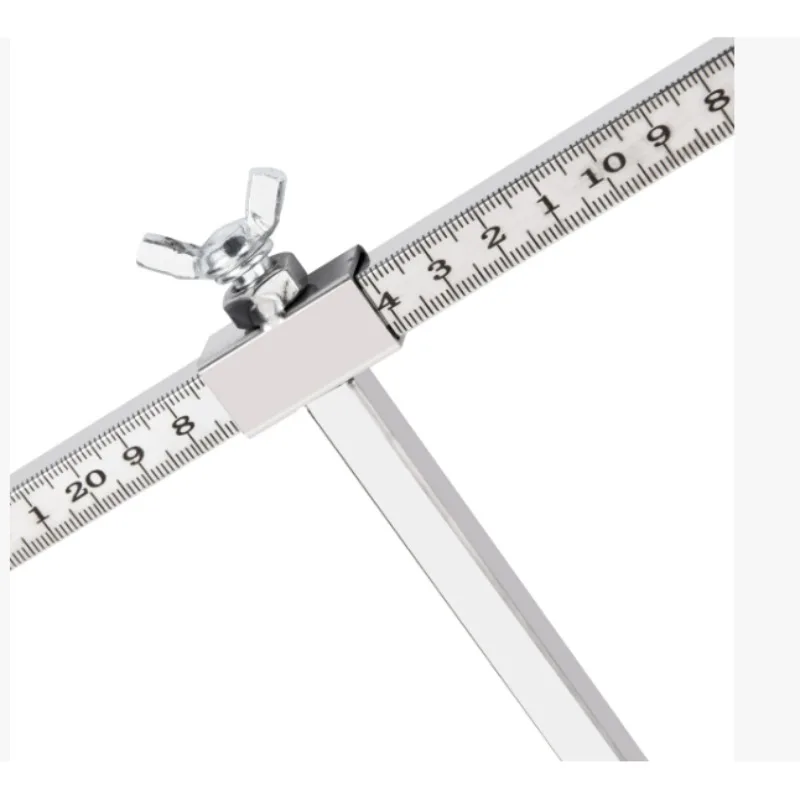 Auto Body 2D Stainless Steel Measuring Gauge Frame Straightener Accessory Precise Sheet Metal Repair Measuring Ruler