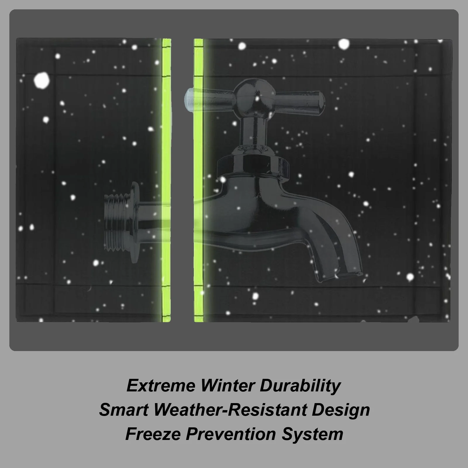 Outdoor Faucet Covers For Winter Water Pipe Protection With Reflective Strip Spigot Covers Winter Insulated For Patio Lawn