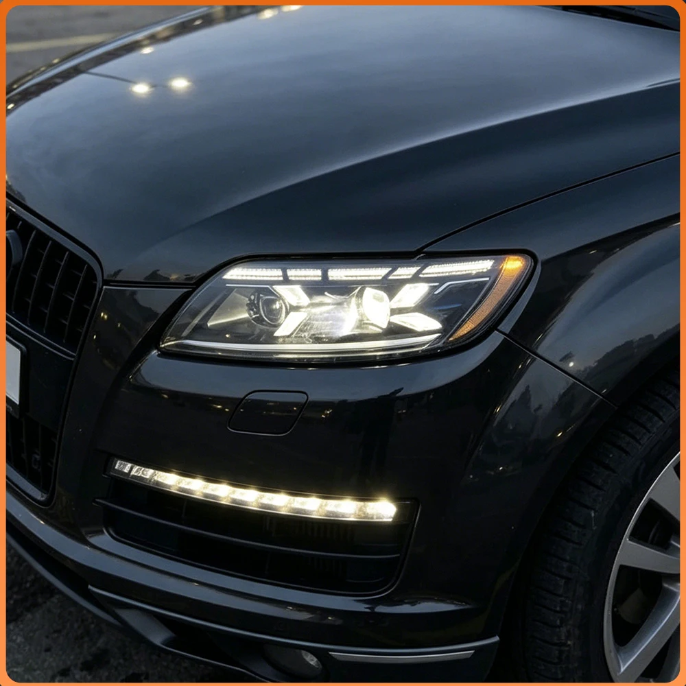 

For 2006-2015 Audi Q7 High Quality LED Car Front lamps Assembly Modified to Q8 Style Plug and Play Auto Headlights Accessories