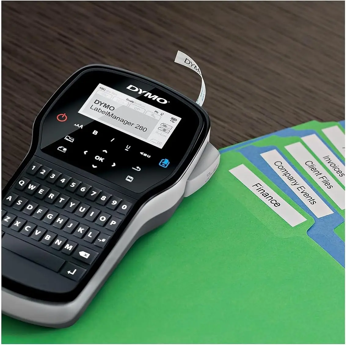OYLP Easy-to-Use DYMO Label Printer LabelManager 280 LM 280 Rechargeable Portable D1 Tape Label Maker for Home Office Organizati view 4