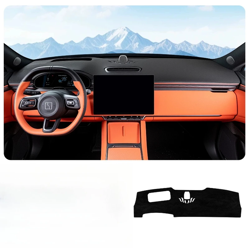 

For Zeekr 7X 2026 new Instrument panel light blocking pad anti slip suede pad interior modification sun protection sunshade pad