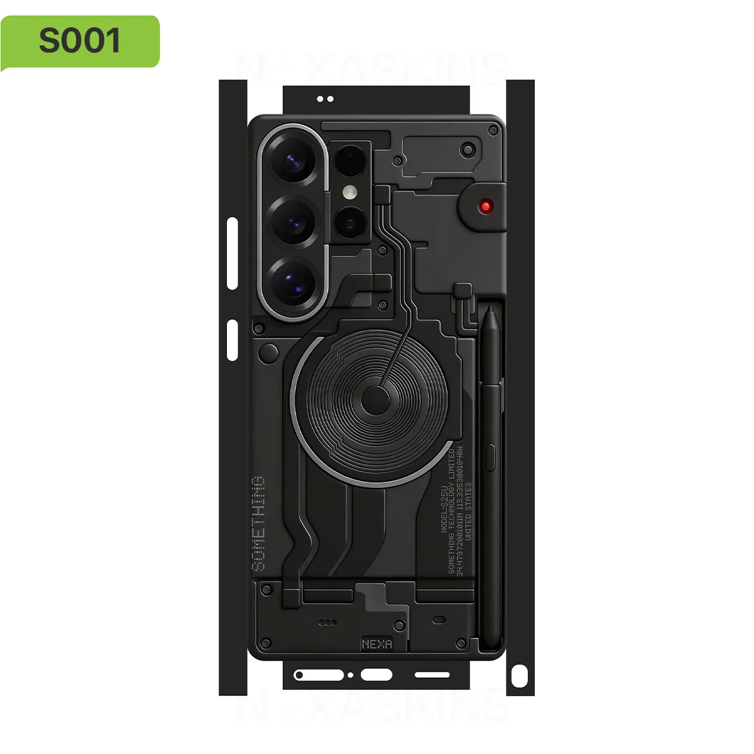 S01 Decal Skin for Samsung Galaxy S26 S25Ultra Plus S23 S24Ultra Back Screen Protector Cover Wrap Stones Sticker