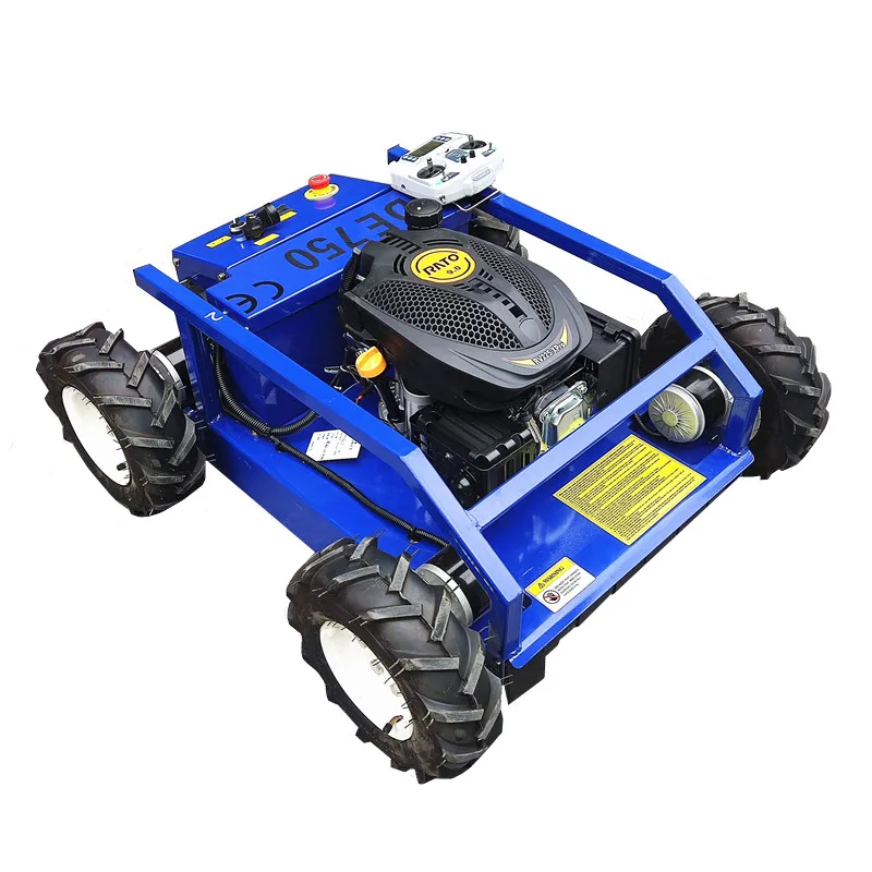 Electric Start 750mm Remote Control Mower/ Wheel Lawn Mower with High Quality Engine