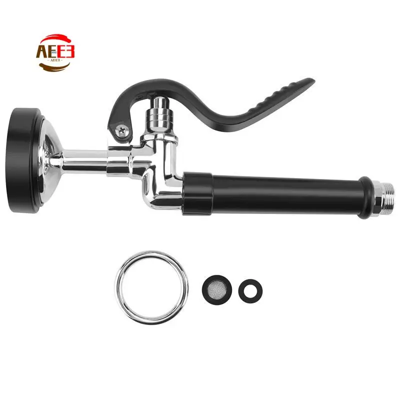 

AEE3-Pre Rinse Sprayer Commercial Kitchen Faucet Parts Chrome Finished (Black)