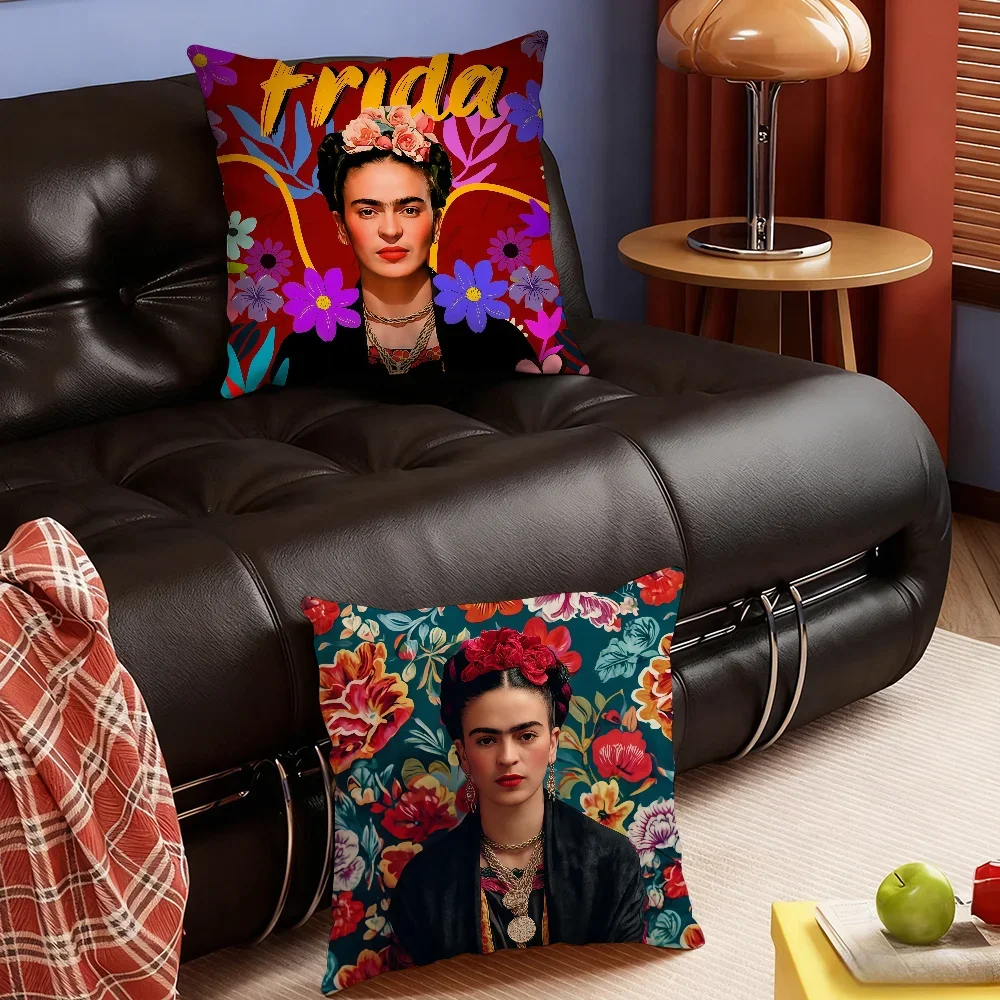 Art F-Frida K-Kahlo-S Paintings cushion cover Soft Smooth Hidden Zipper Washable Decorative Couch Office Housewarming Gift