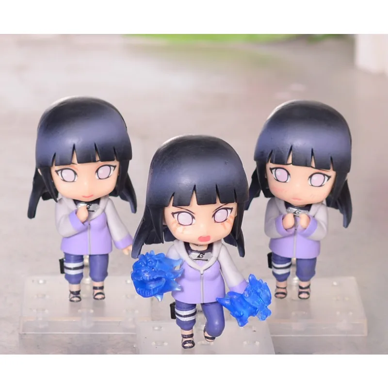 

3pcs Anime Naruto Shippuden Hyuga Hinata Action Figure PVC Statue Collection Model Toys Decoration Doll Ornament Gift for Kids