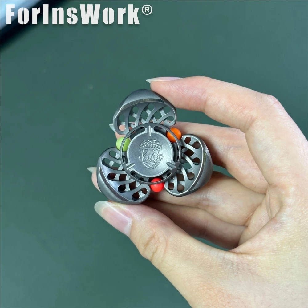 ZacLab Titanium Alloy Stone Wash Fidget Spinner Edc Fidget Toys Strees Relief Adult Anxiety Toy