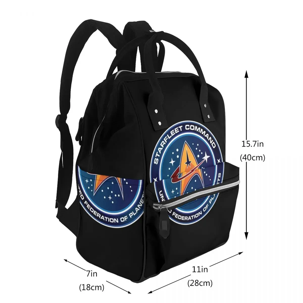 Star Treks Science Fiction TV Series Student Backpack School Bag Hiking Travel Daypack for Men Women Bookbag Shoulder Bags