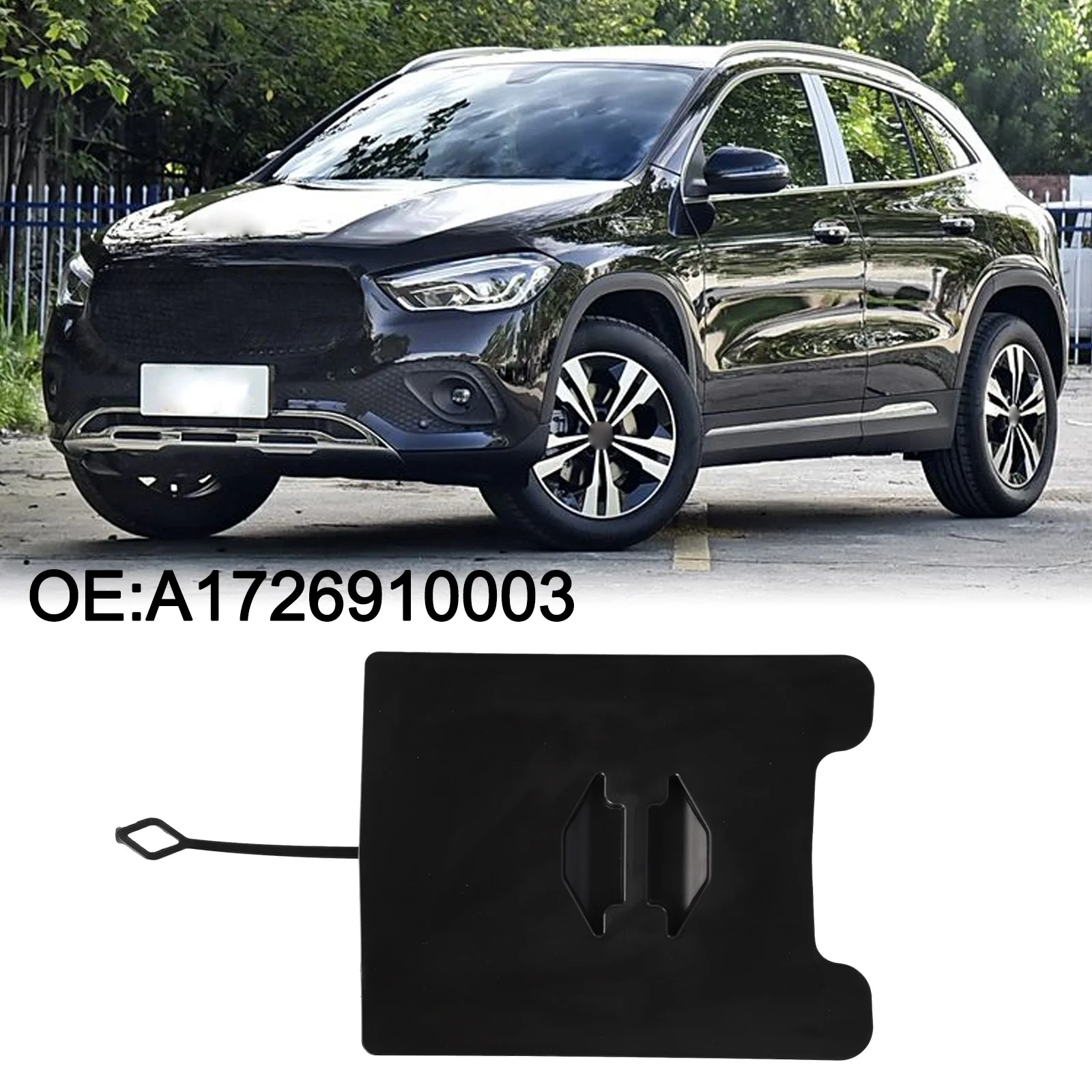 

GLA220 Wheel Cover Color Black Front Wheel Lining Cover Wear-resistant Direct Installation Easy To Use Non-deformable
