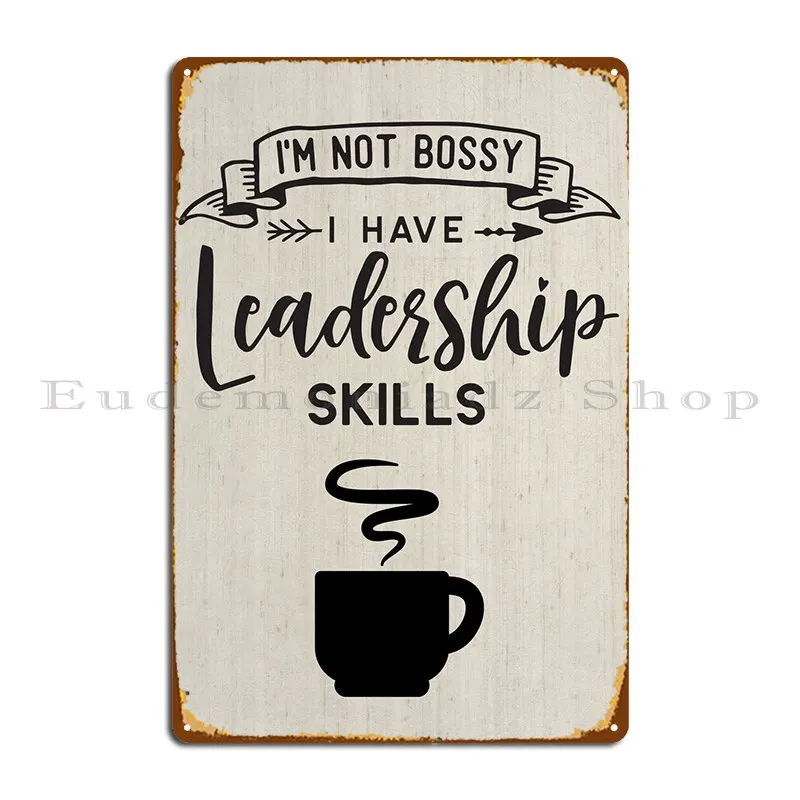 Funny Boss Leadership Metal Sign Printed Painting Cave Vintage Garage Tin Sign Poster