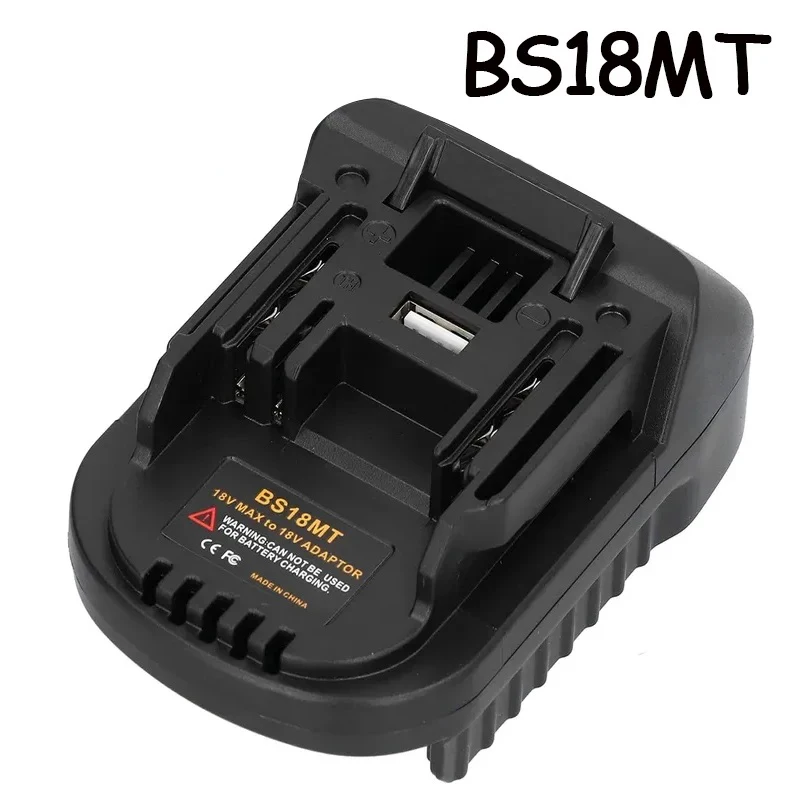 

BS18MT Battery Adapter Converter USB for Bosch 18V BAT619G/620 Batteries Convert to for Makita 18V BL1860 Lithium Battery