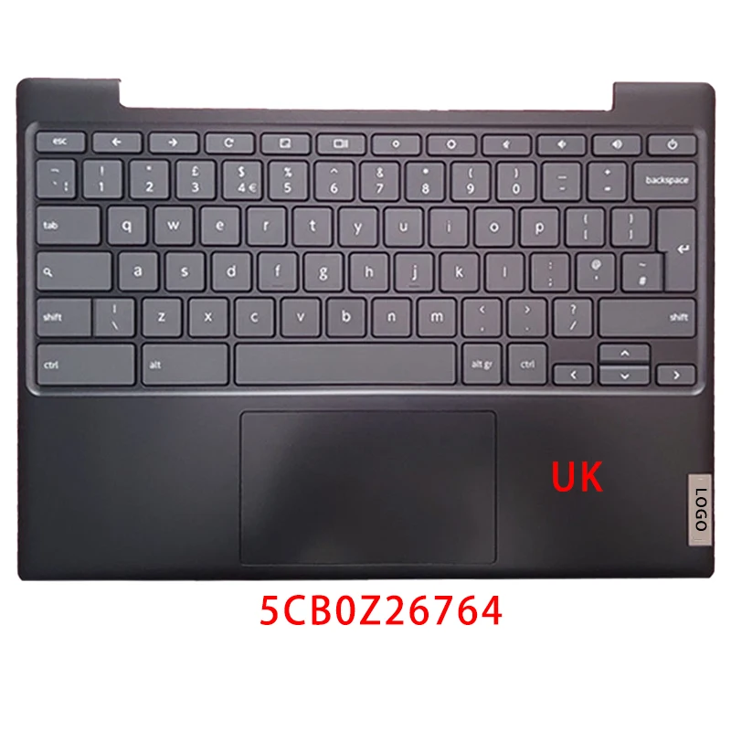 New For Lenovo Ideapad 3 CB-11IGL05;Replacement Laptop Accessories Palmrest/UK Keyboard With LOGO 5CB0Z26764