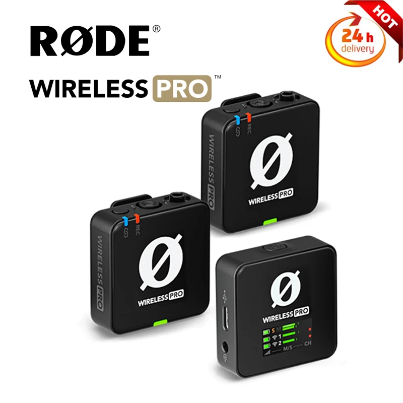 RODE Wireless PRO 2,4 ГГц, 2 человека, клипса, беспроводная микрофонная система премиум-класса для передачи телефонов Android iPhone