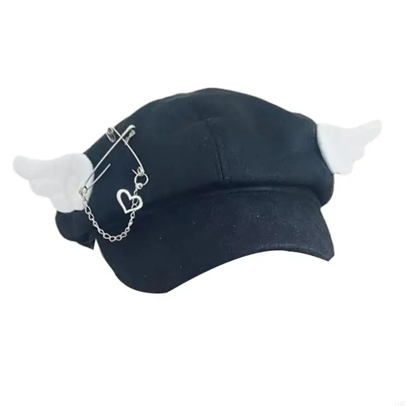 Girls Painter Hat Short Brim Hat French for Dating Photography Subculture Y2K Headwear Painter Hat