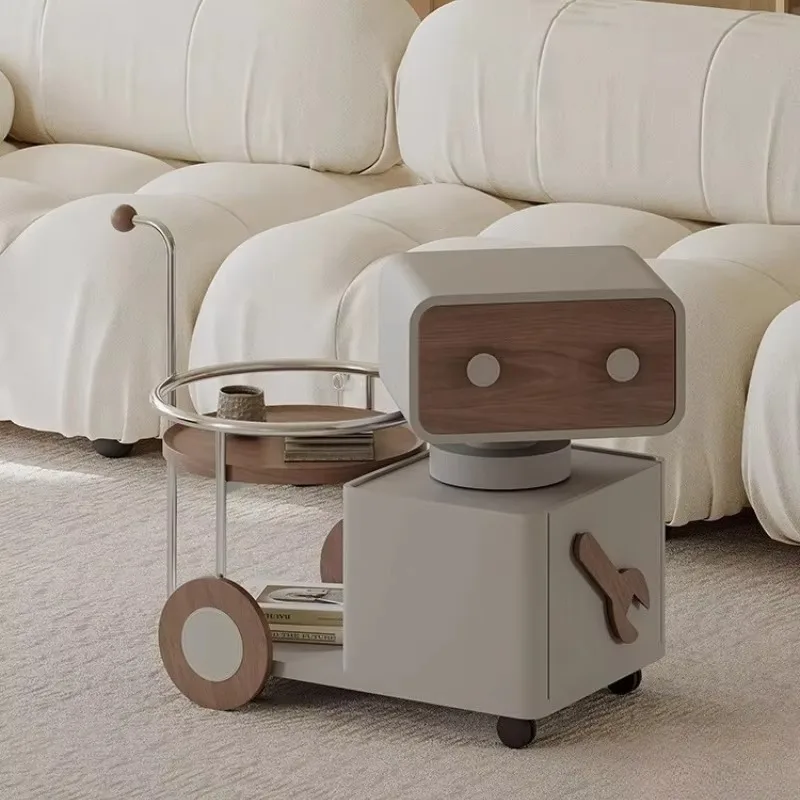 Cart Italian Storage End Table Modern Design Aesthetic Designer Living Room Coffee Table Modern Mesa De Centro Sala Furniture
