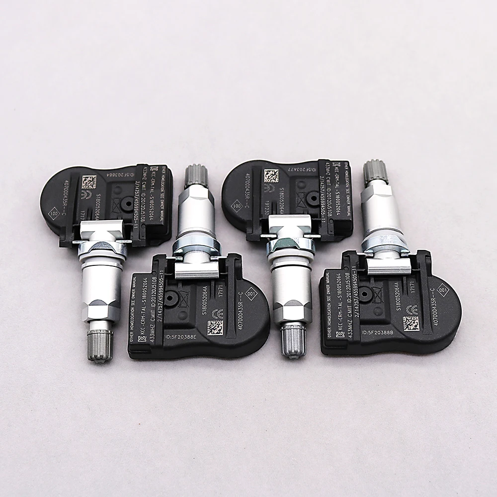 

4PCS 433MHZ TPMS Tire Pressure Sensor For Renault Megane Scenic Zoe Fluence Laguna 407000435R 407003743R