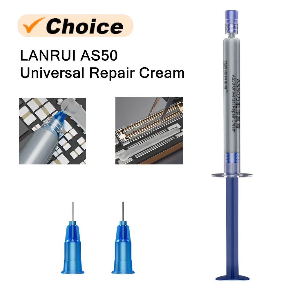 

Lanrui AS50 Универсальный ремонтный крем для ремонта мобильных телефонов, быстро удаляет окисление, сварочный флюс, инструмент