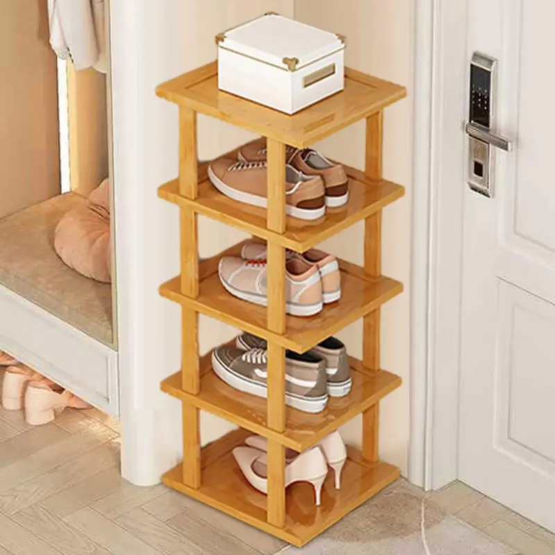 Narrow Shoe Rack Tall Vertical Shoe Shelf For Storage Free Standing Shoe Racks Shoe Stand For Hallway Shoe Storage For Closet