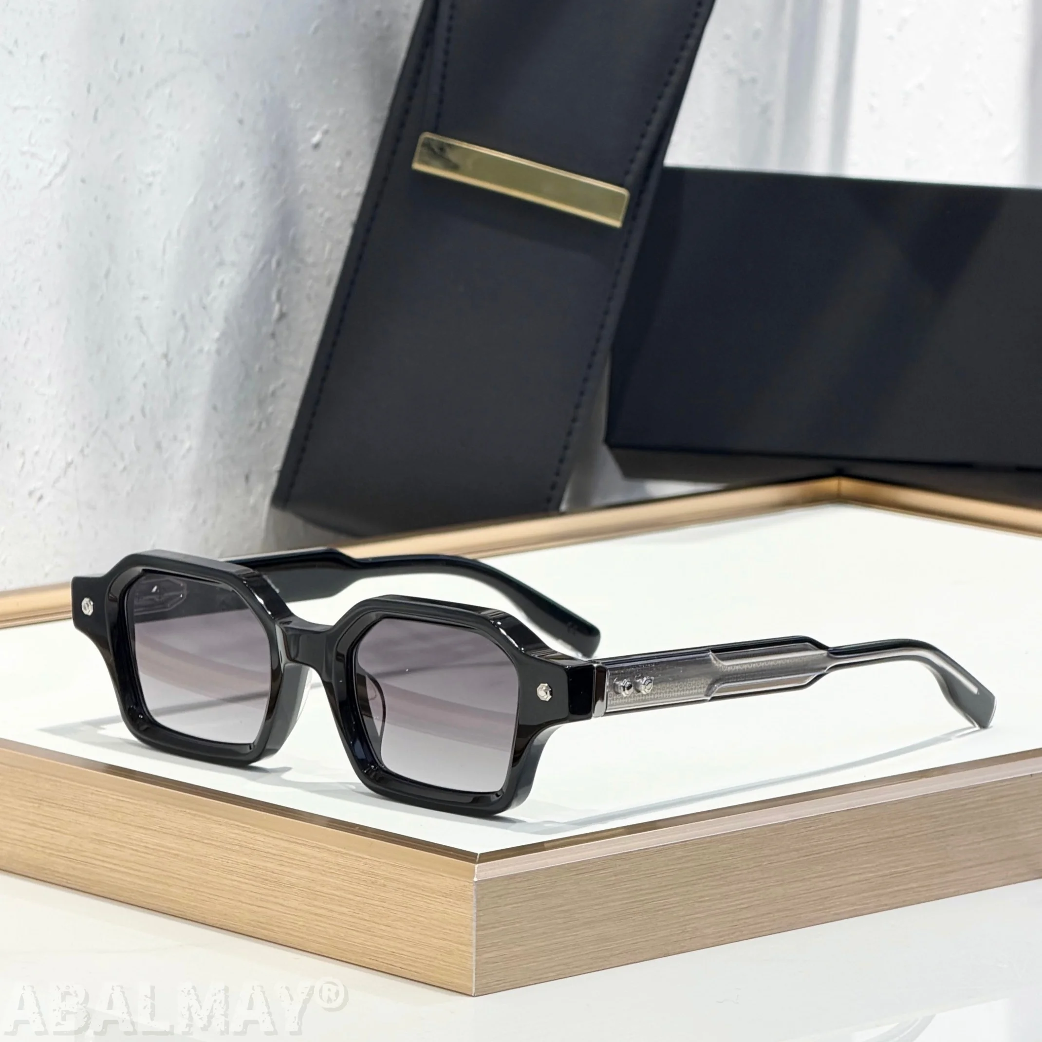 

JD Project 09 49MM Top Quality Mens Sunglasses for Women Classic Punk Luxury Acetate Titanium UV400 Designer Sunglasses with box