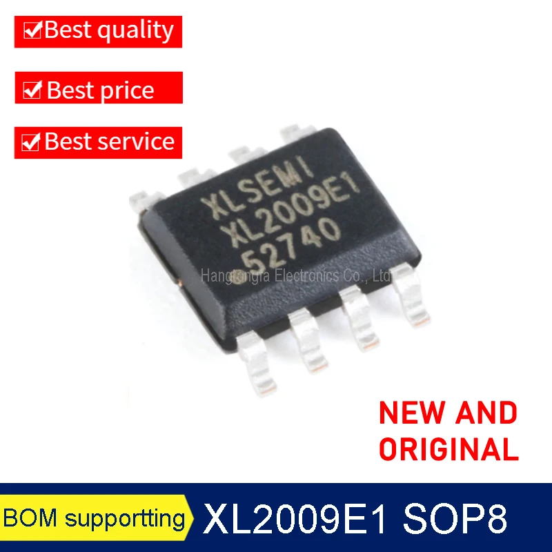 Original Genuine XL2009E1  XL2009 SOP8 3A 36V 180KHZ Boost DC Power Converter NEW