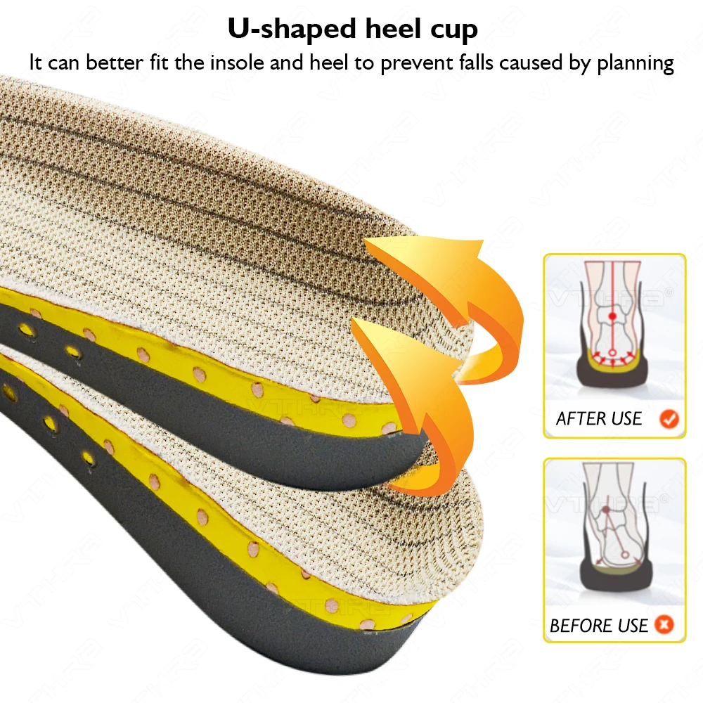 Krolik Orthotic Gel Insoles For Sneaker Orthopedic Flat Foot Cushion Insert Arch Support Pad Foot Pain-relieving Man Women