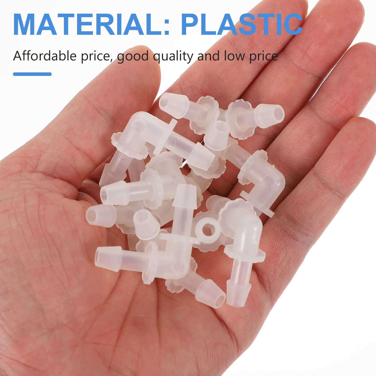 

10Pcs 90 Degree PP Elbow Connectors Easy Install Aquarium Tube Coupling Fittings for Fish Tank Hose Connector Aquarium Supplies