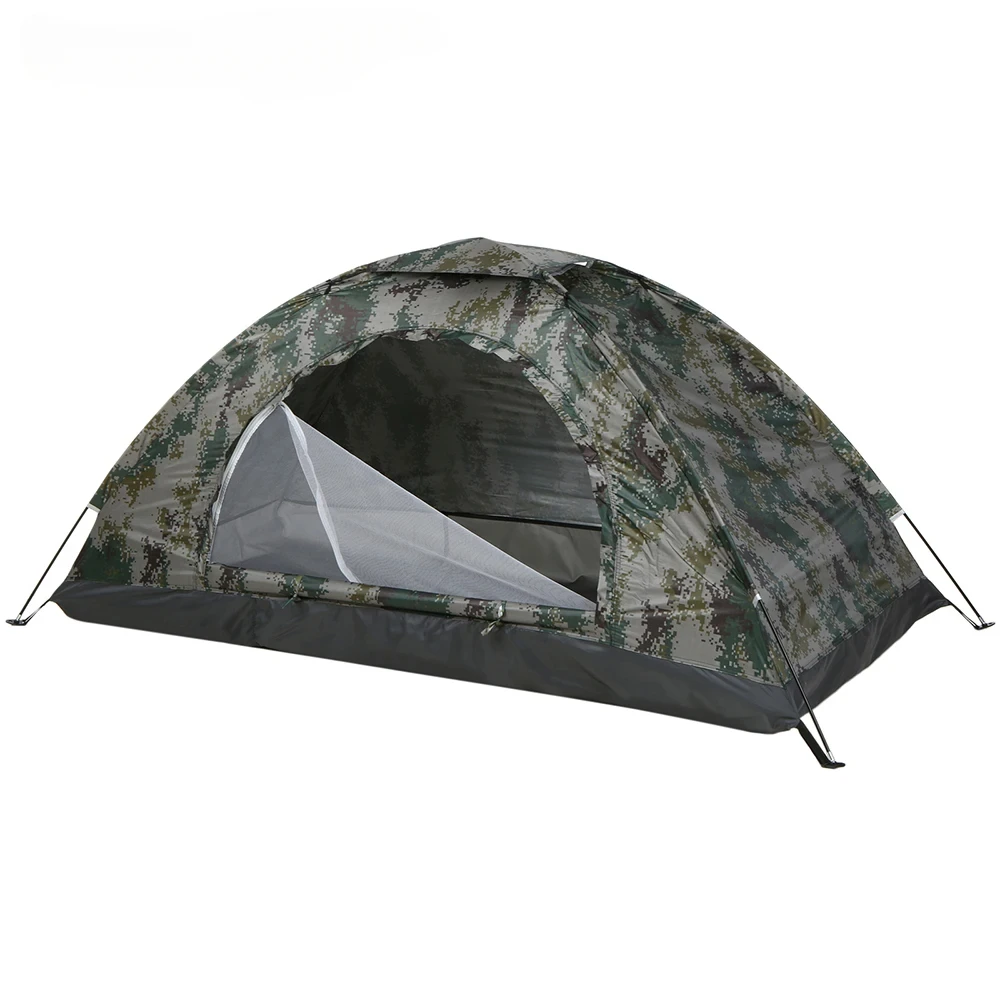 

1/2 Person Ultralight Camping Tent Single Layer Portable Hiking Tent Anti-UV Coating UPF 30+ for Outdoor Beach Fishing