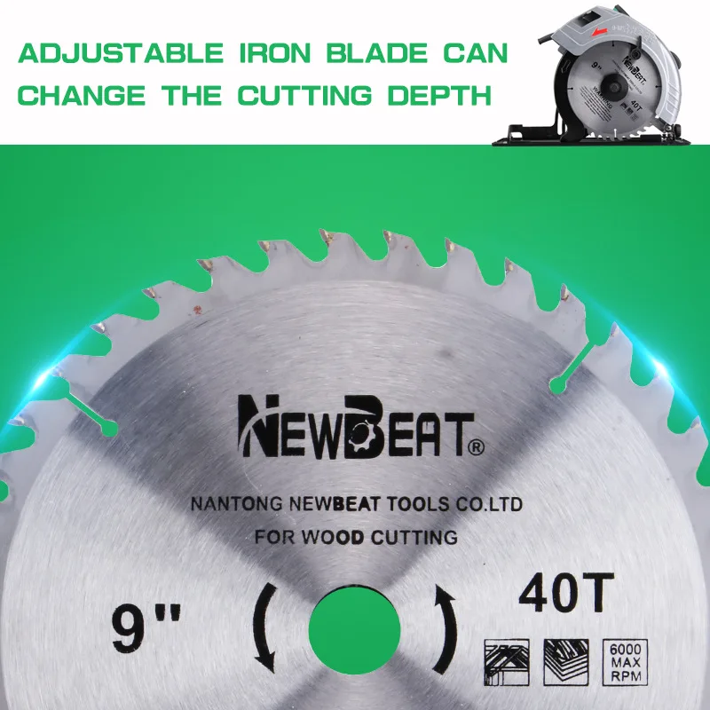 NBT-MC-235A Electric Circular Saw 10-inch Handheld Inverted Table Saw Woodworking Tool 2200W Cutting Machine