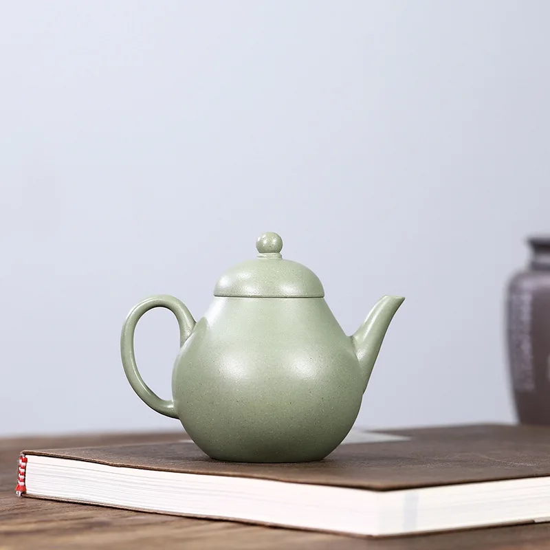 Dropshipping Yixing Pure Handmade Original Purple Teapot With Clay Painting 'Joy Descends From Heaven' High-End Tea Set