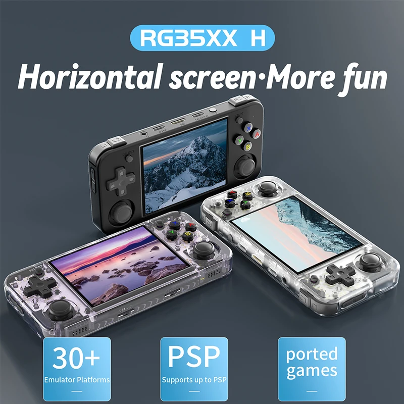 Anbernic RG35XX H Handheld Game Console Open Source Linux Game Streaming 3.5 Inches Hand Console Home Stick for TV Connection