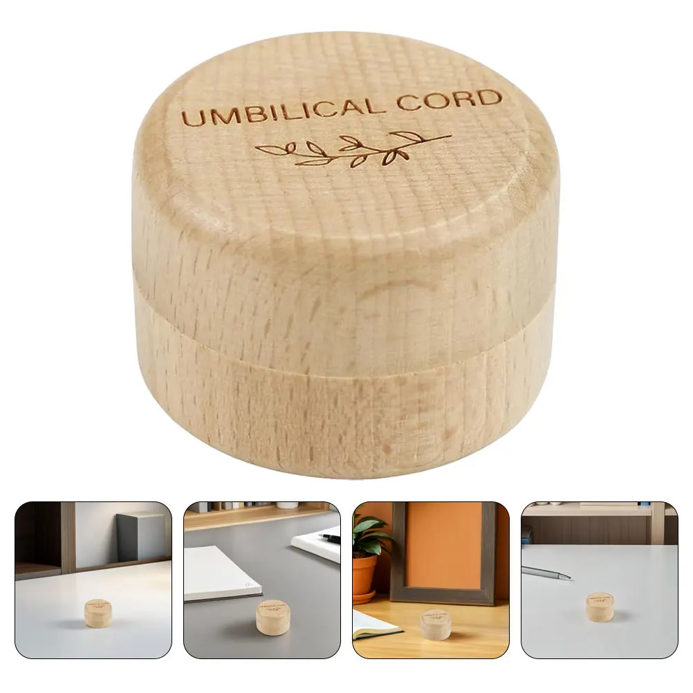 

Wooden Baby Keepsake Box Umbilical Cord Storage Small Organizer Sealed Newborn Memory Case Baby Shower Gift Boys Girls