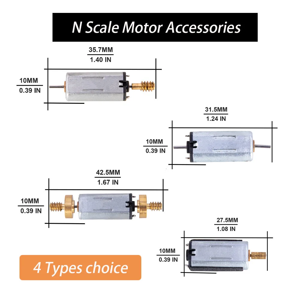 1:144 N scala treno ferroviario in metallo accessori per motori elettrici Layout del treno 1 pezzo