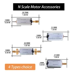 1:144 N scala treno ferroviario in metallo accessori per motori elettrici Layout del treno 1 pezzo